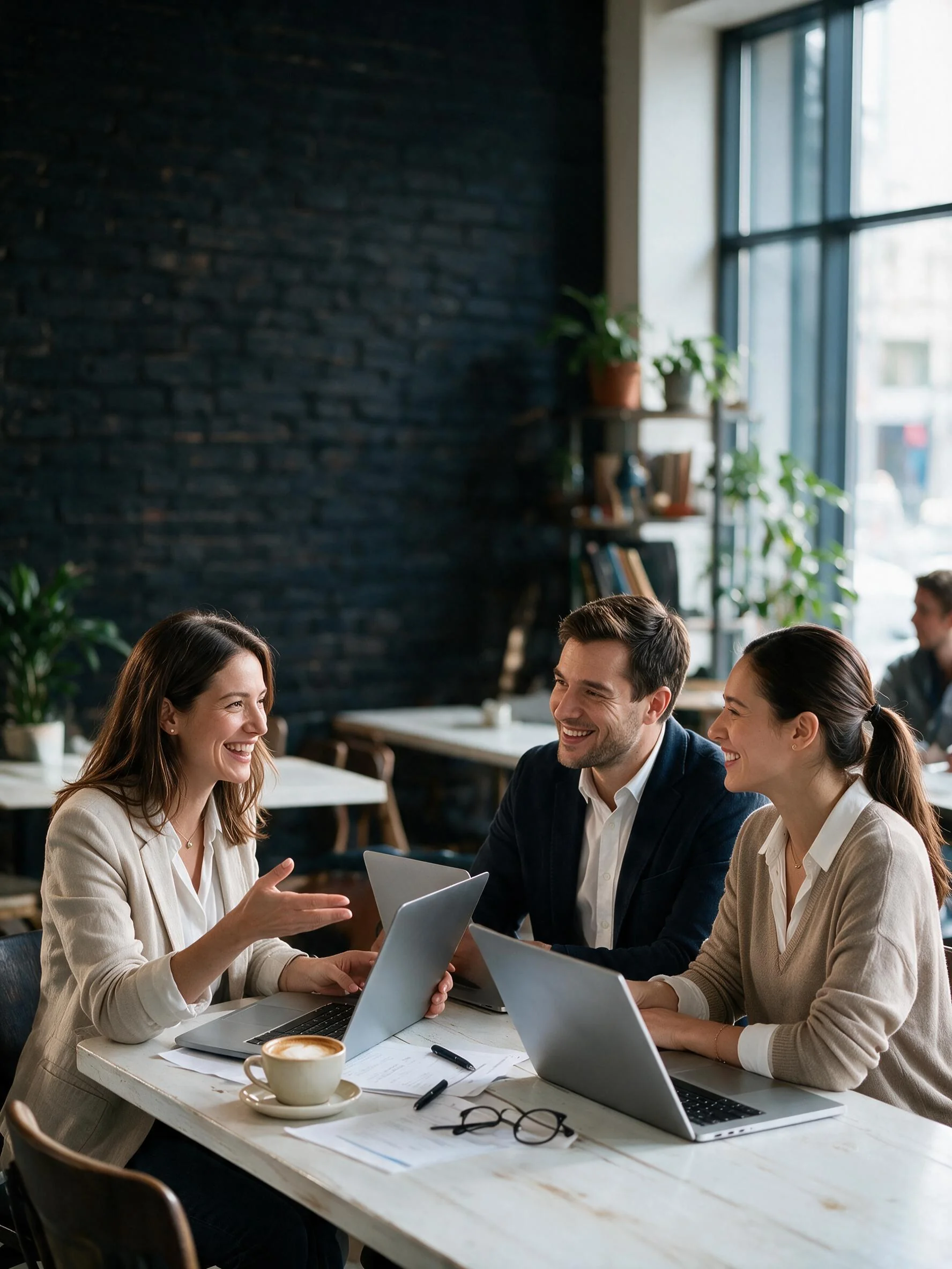 Partner team growing a referral network