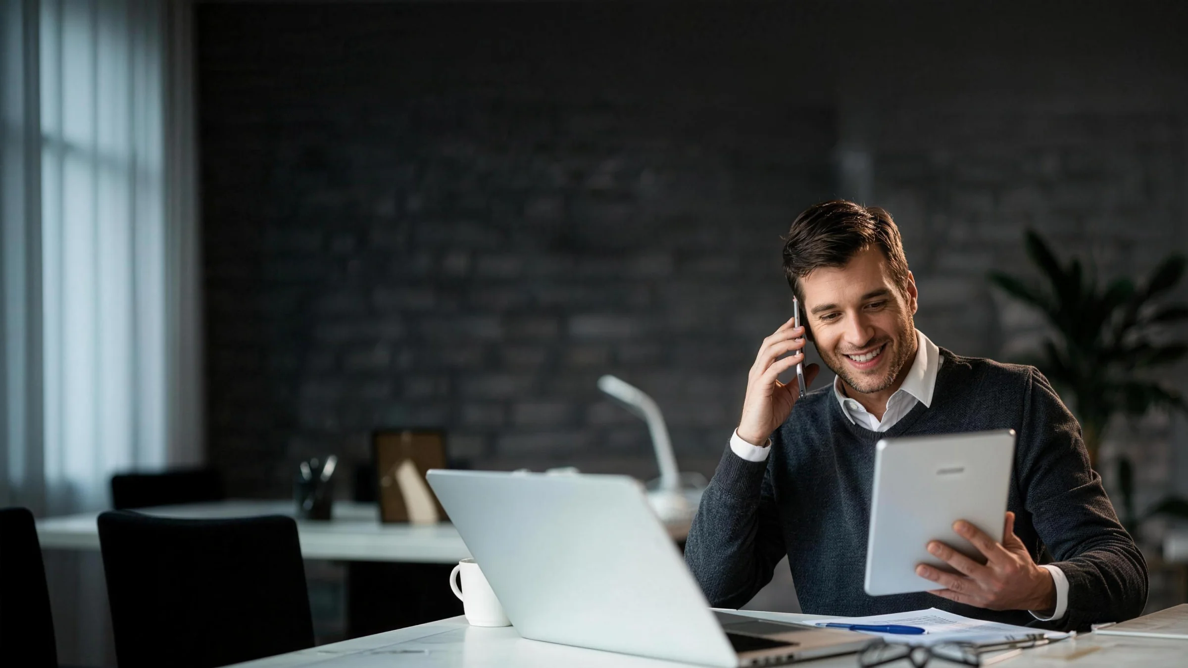 Introducing broker meeting with a client